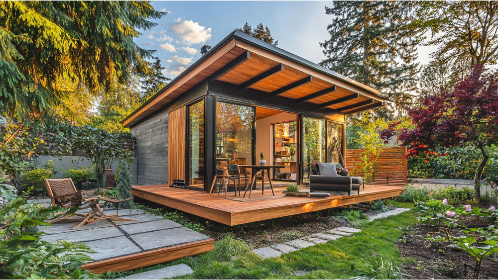 An ADU in a backyard in northern California