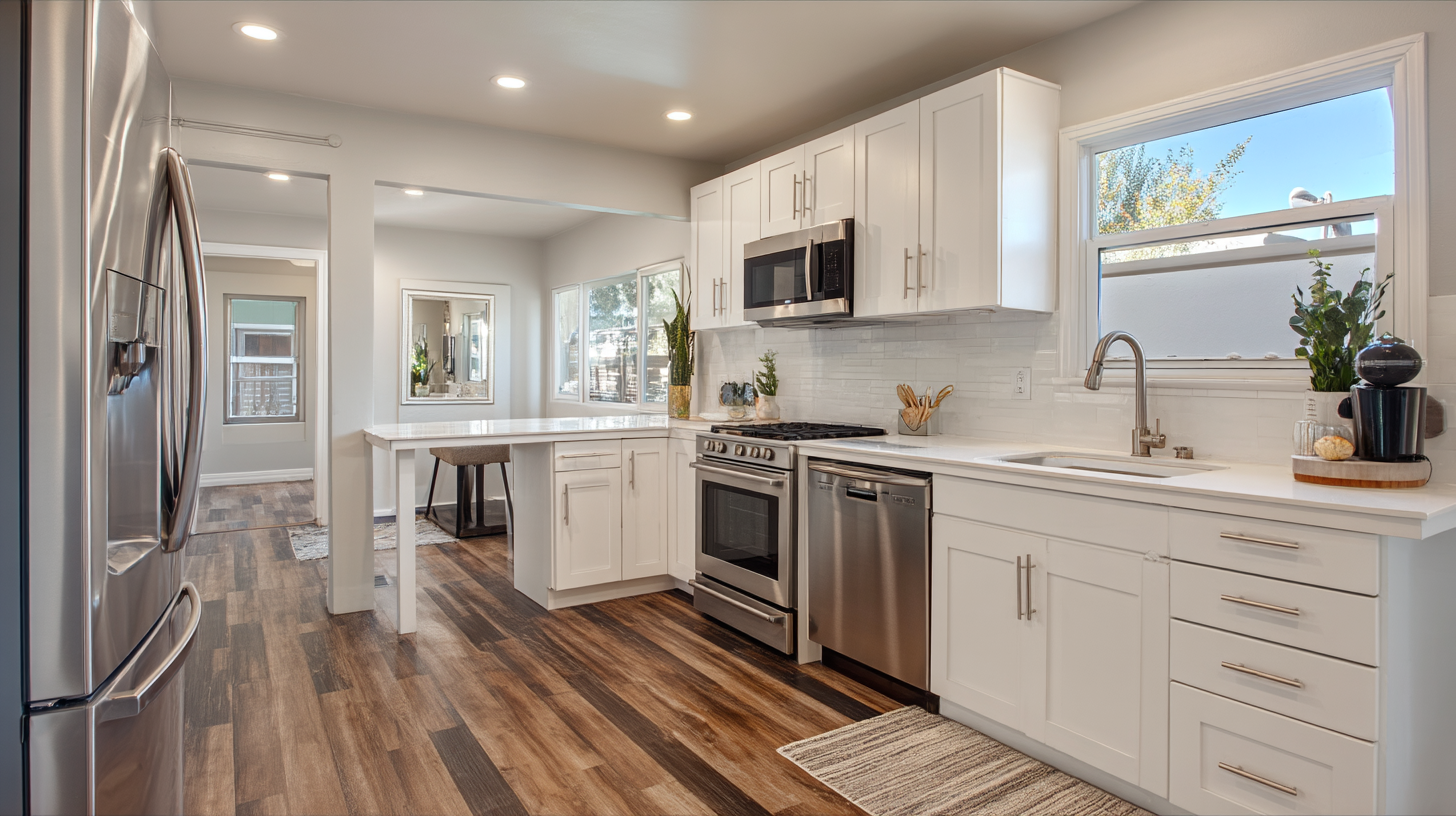 contentcreationteamkova open concept ADU kitchen with white cab fc501adb 5935 43fb 84cb 796d6768f95f