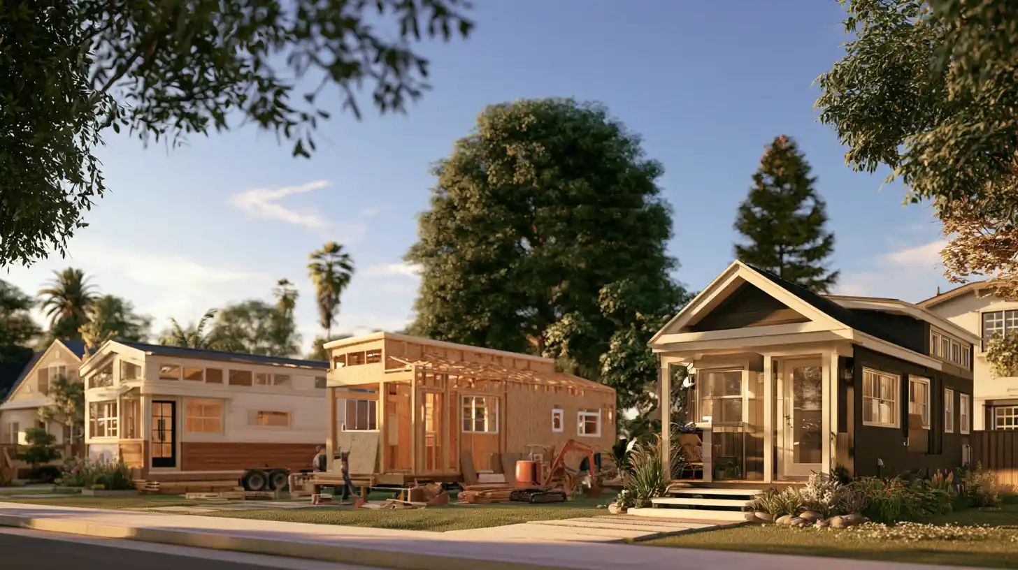 Visual comparison of turnkey, DIY, and custom tiny home construction options