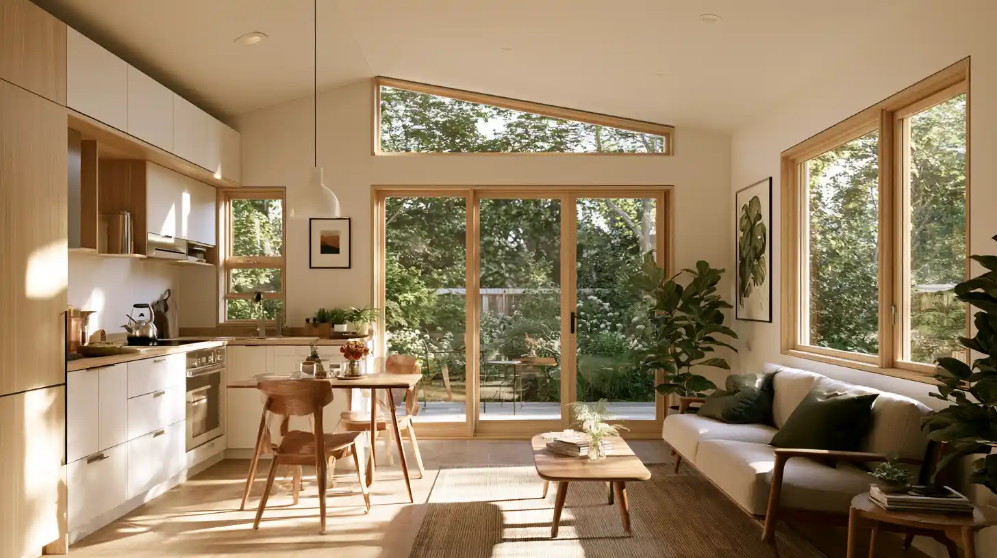 Efficient compact ADU interior showing smart use of limited space